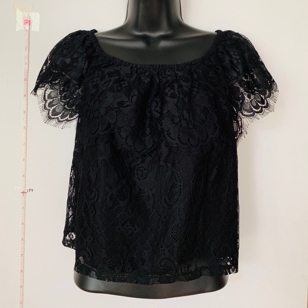 Black lace top